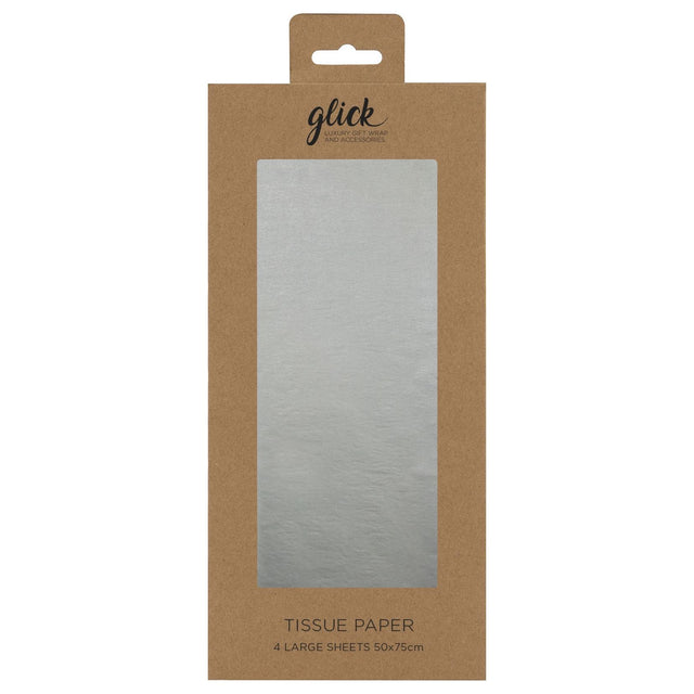 Metallic Silver Tissue Paper