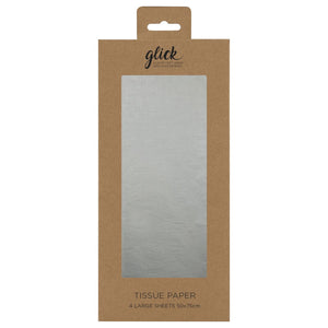 Metallic Silver Tissue Paper
