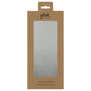 Metallic Silver Tissue Paper