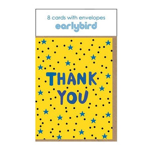 Thank You Card Pack Neon Stars