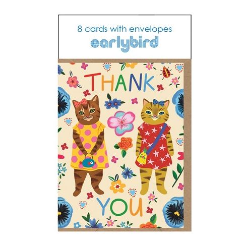 Thank You Card Pack Cats