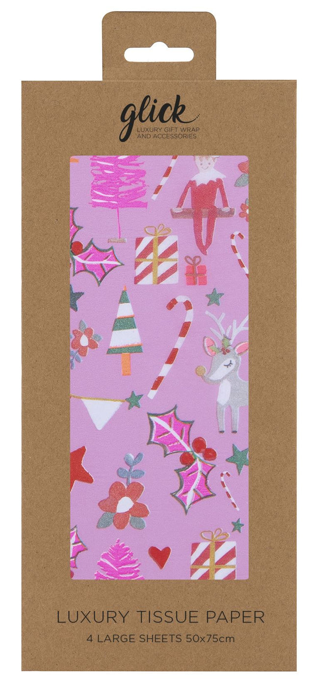 Pink Cheer Tissue Paper