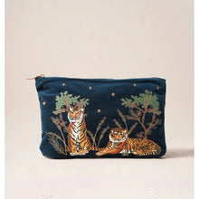Load image into Gallery viewer, Tiger Ink Blue Velvet Everyday Pouch