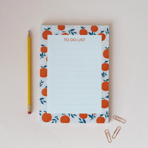 Orange To Do List Notepad