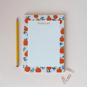 Orange To Do List Notepad