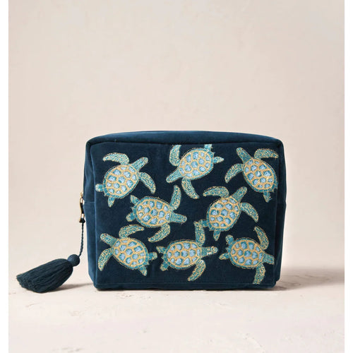 Swimming Turtle Marine Wash Bag