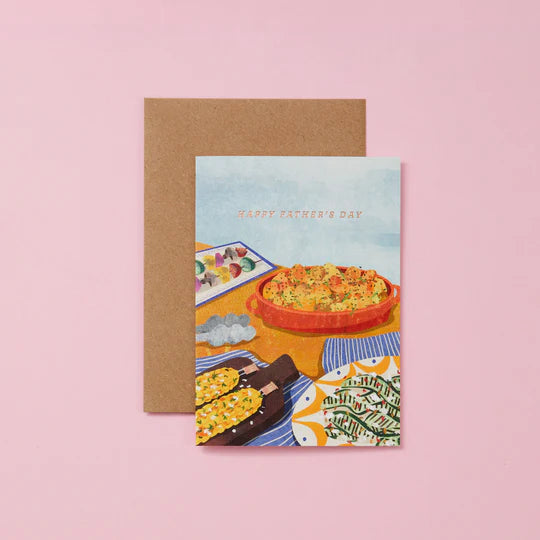 Fathers Day Tablescape Card