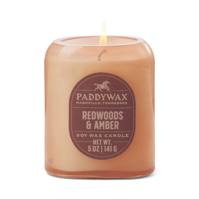 5oz Glass Candle - Redwoods & Amber