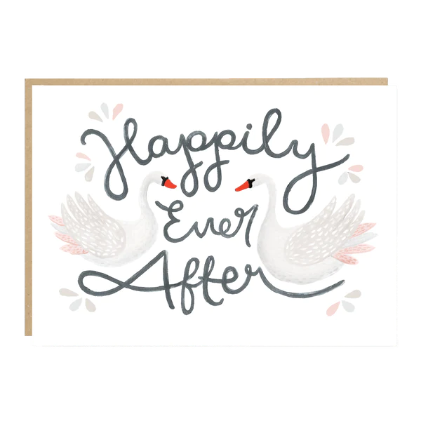 Happily Ever After Swans Card