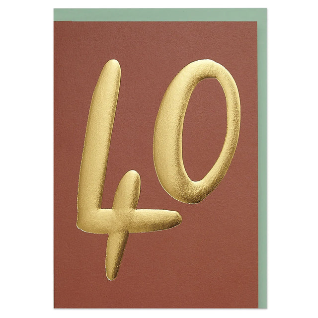 40 Luxe Birthday Card
