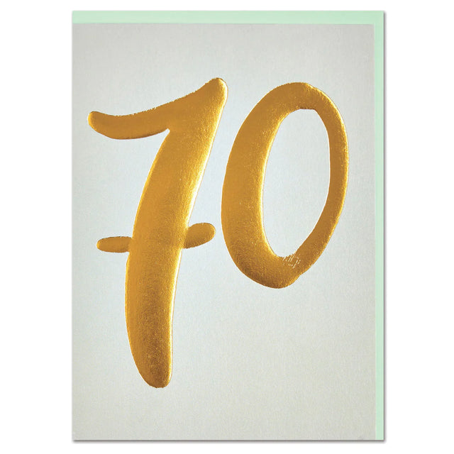 70 Luxe Birthday Card