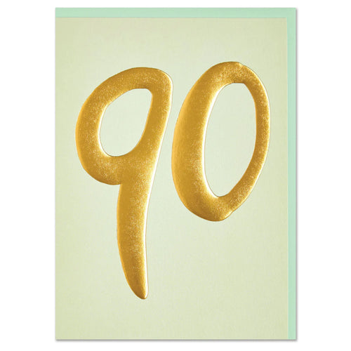 90 Luxe Birthday Card