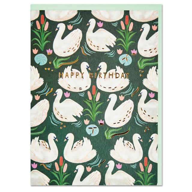 Birthday Swan Card