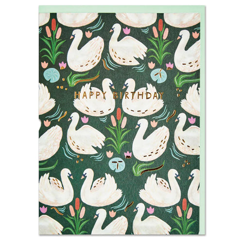 Birthday Swan Card