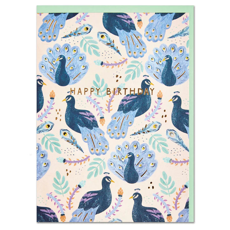 Birthday Peacock Card