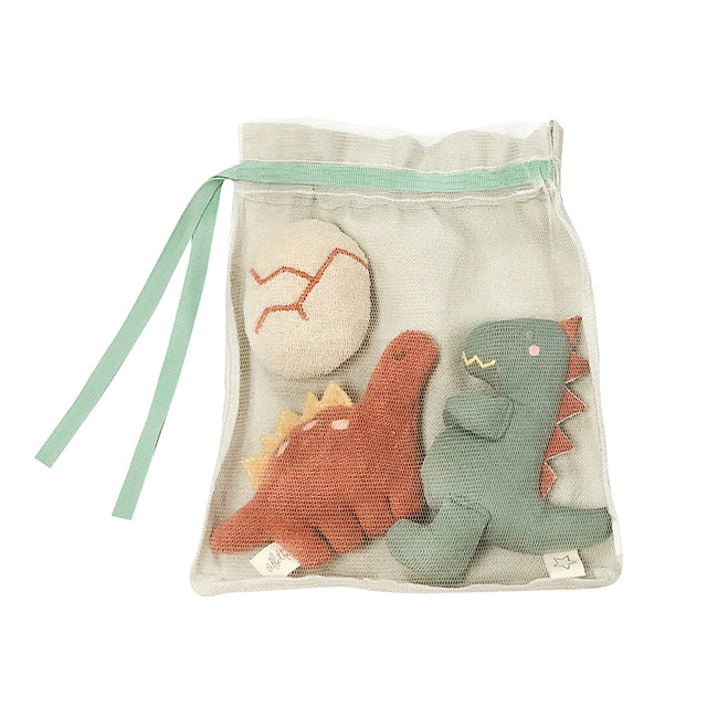 Set Of Three Dino Rattles