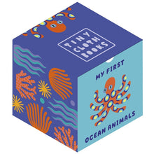 Load image into Gallery viewer, Ocean Animals Tiny Cloth Book
