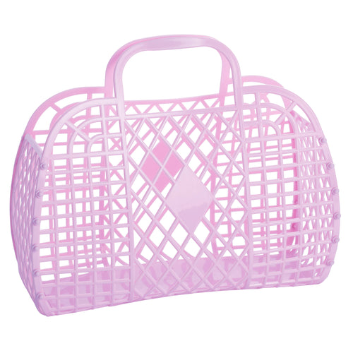 Large Retro Basket Jelly Bag: Lilac