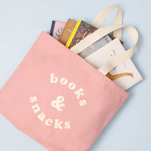 Load image into Gallery viewer, Pink Books &amp; Snacks Bag