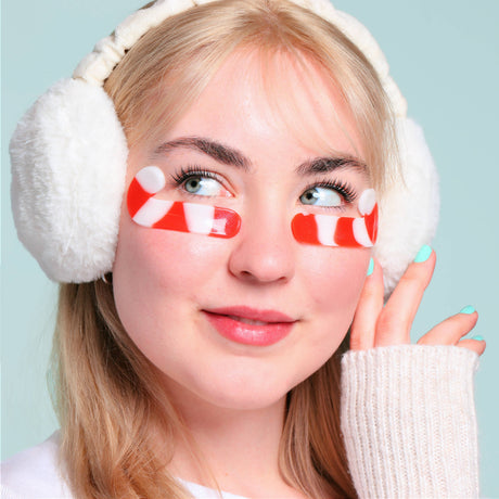 Holiday Candy Cane Depuffing Undereye Masks