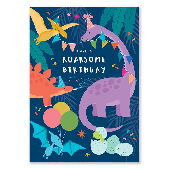 Party Dinosaur Birthday card