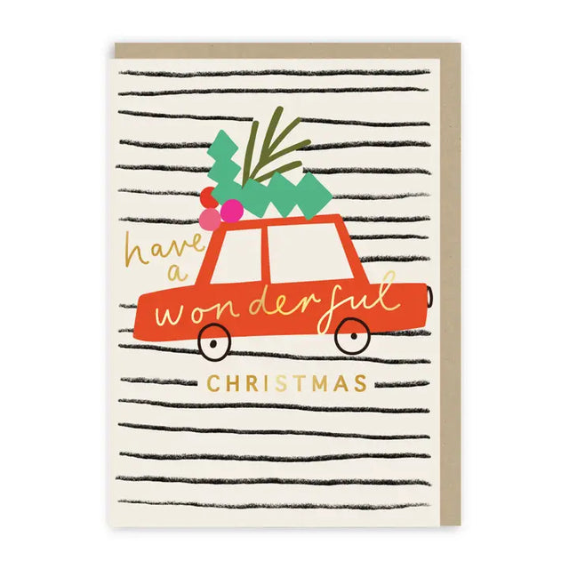 Wonderful Christmas Car Card