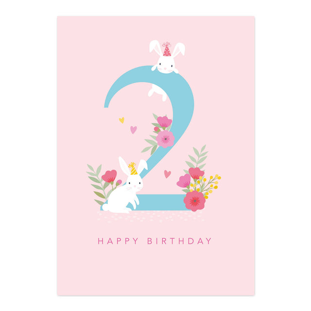 Age 2 Rabbit Card