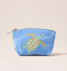 Caribbean Blue Turtle Coin Purse