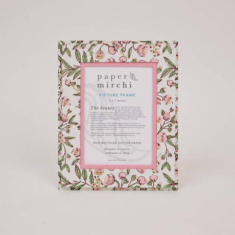 Song Birds Blush Block Printed Picture Frame (5x7)