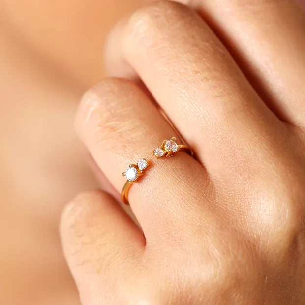 Sterling Silver Crystal Ring