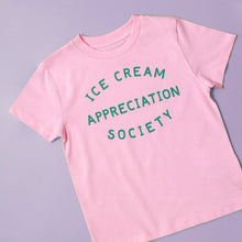 Load image into Gallery viewer, Strawberry Ice Cream Appreciation Society Kid&#39;s T-shirt