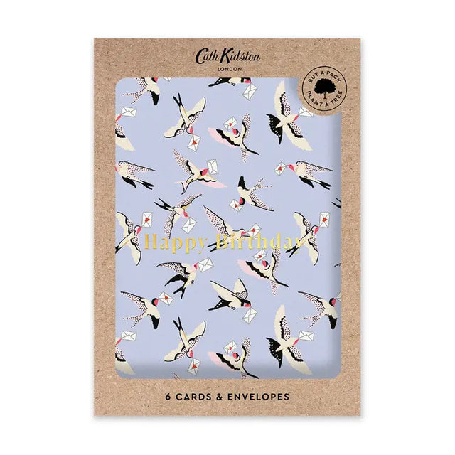 Birthday Birds Cards Multi Pack