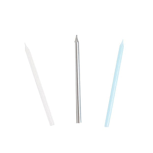 Blue & Silver Long Birthday Candles