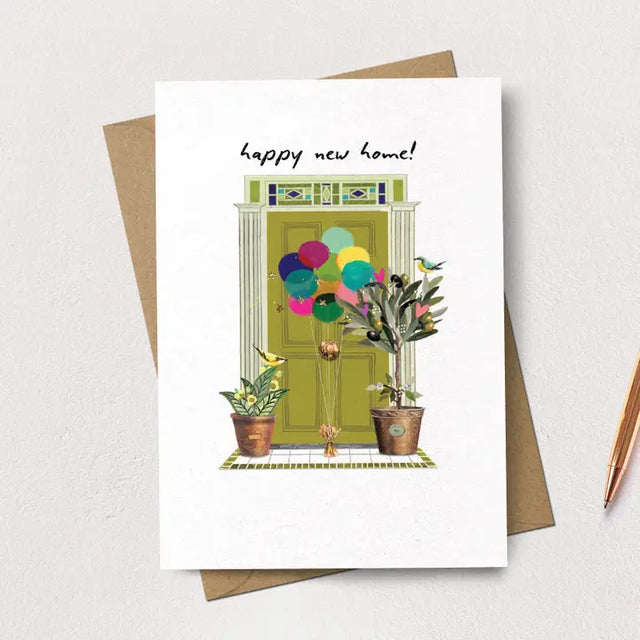 New Home Balloons Card