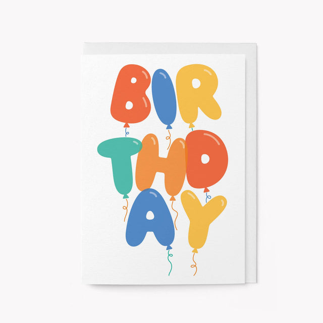 Birthday Balloons Card