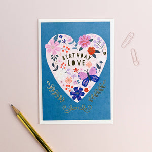 Birthday Love Heart Card
