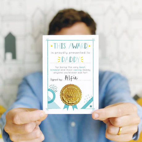 Best Daddy Certificate Card