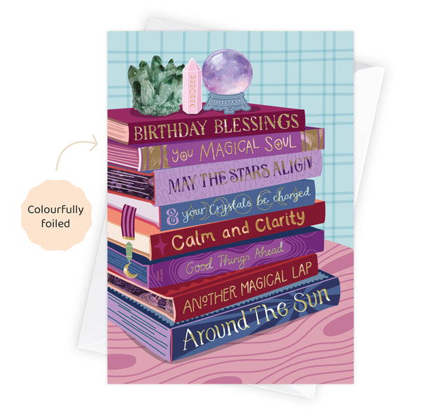 Birthday Witchy Crystal Card
