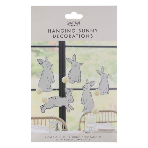 Easter Bunny Honeycomb Hanging Decorations