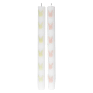 Easter Bunny Dinner Candles 2 Pack