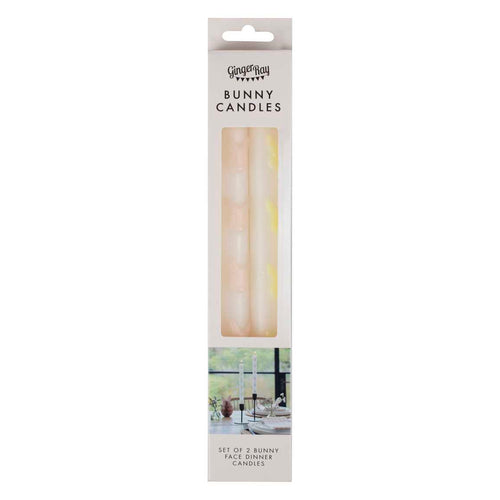 Easter Bunny Dinner Candles 2 Pack