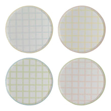 Load image into Gallery viewer, Pastel Gingham Paper Plates