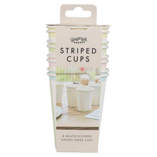 Load image into Gallery viewer, Pastel Stripe Paper cups