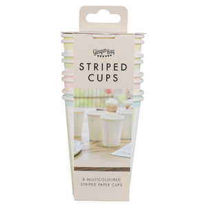 Pastel Stripe Paper cups