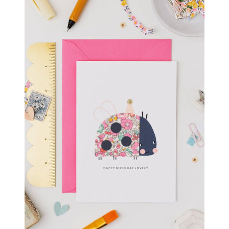 Liberty Ladybird Birthday Card