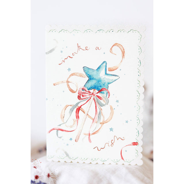 Make A Wish Scallop Card