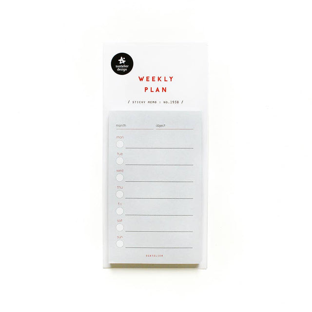 Weekly Plan Sticky Notes