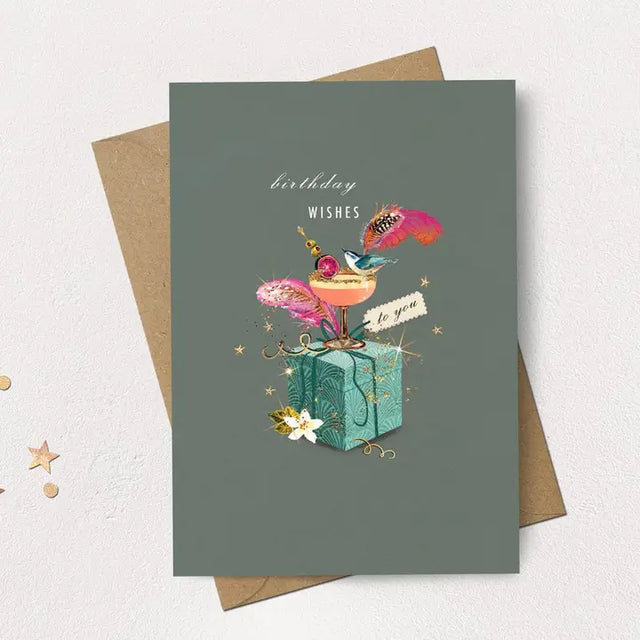 Present Cake Deco Birthday Card
