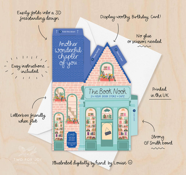 Book Nook 3D Card