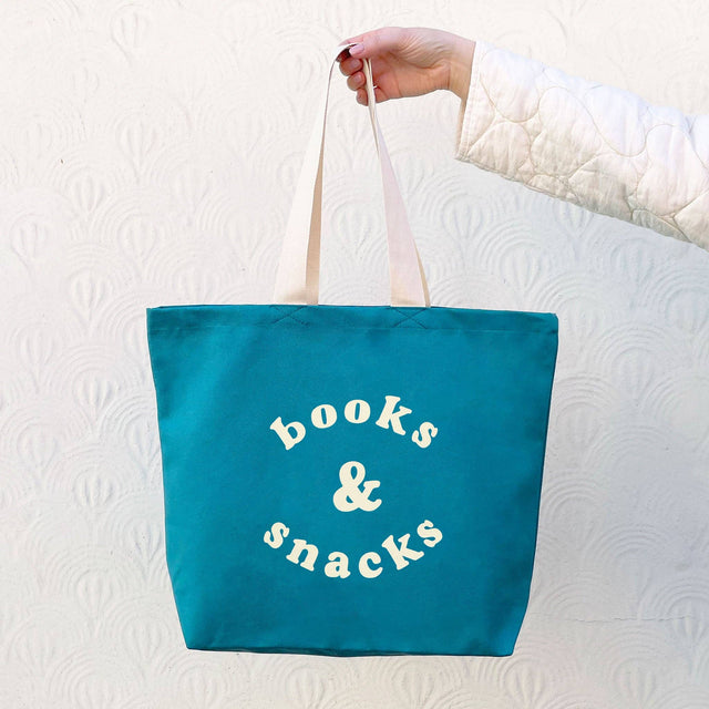 Tropical Blue Books & Snacks Bag